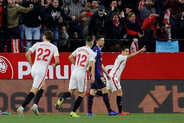 برشلونة يسقط في فخ إشبيلية بثنائية
