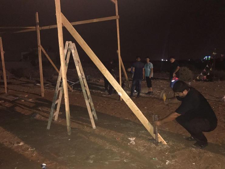 خيمة اعتصام في قلنسوة احتجاجاً على سياسة الهدم