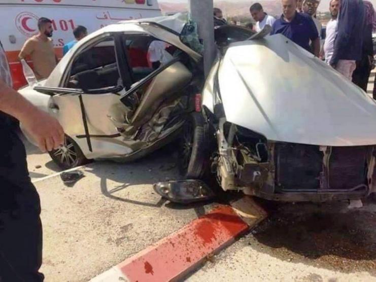 5 إصابات بحادث سير ذاتي في جنين