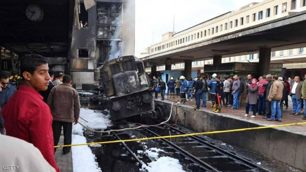 مصر:حبس 6 أشخاص على ذمة التحقيق في حادث القطار