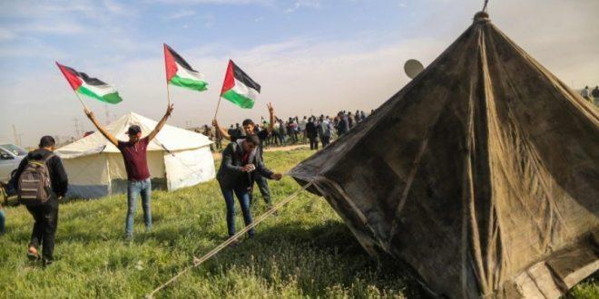 الغزيون يستعدون للمشاركة في جمعة( باب الرحمة )