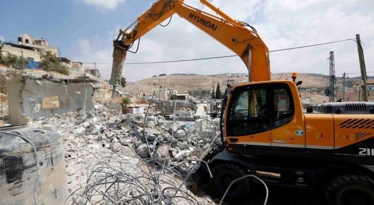 الاحتلال يهدم منزلاً قيد الانشاء شمال غرب نابلس