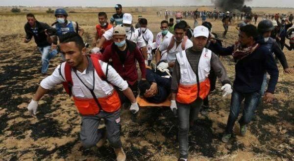 إصابات خلال قمع الاحتلال المسيرات السلمية الأسبوعية شرق غزة