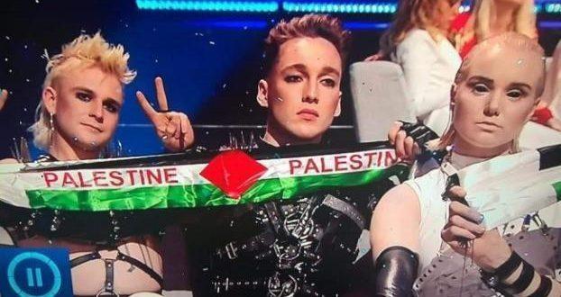 رفع علم فلسطين في مسابقة “يوروفيجن” في “تل أبيب”، وهولندا تحصد لقب المسابقة