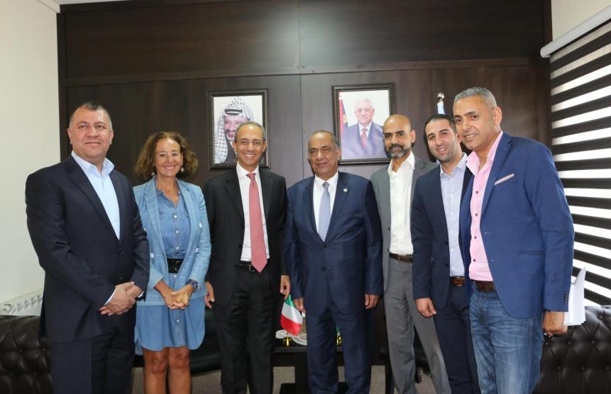الشلالدة يبحث مع القنصل الايطالي العام تعزيز التعاون المشترك