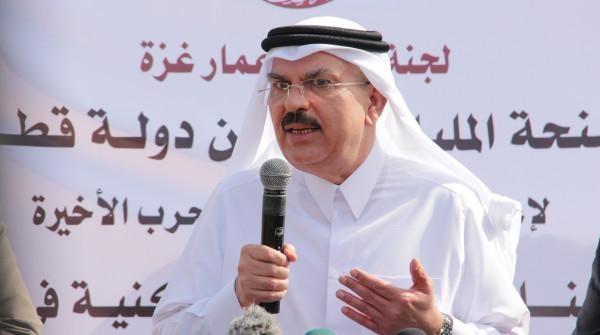 العمادي يصل غزة بمنحة قطرية