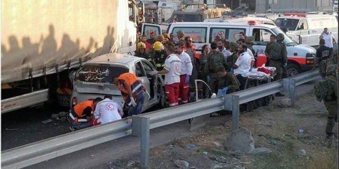 مصرع مواطنة إثر حادث سير جنوب الخليل