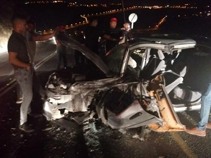 إصابات بحادث تصادم بين مركبتين غرب رام الله