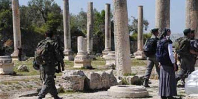 الاحتلال يقتحم الموقع الأثري في سبسطية شمال نابلس