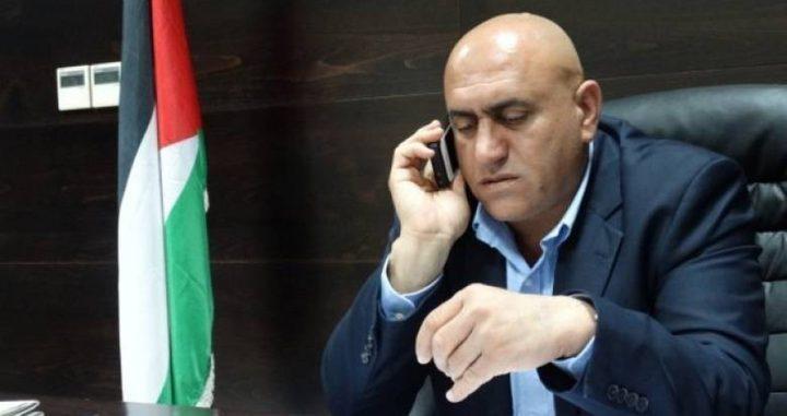 المحافظ الرجوب ينفى وقوع إصابات بـ