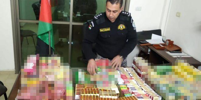 الضابطة الجمركية تضبط دخان اجنبي ومعسل غير قانوني في نابلس