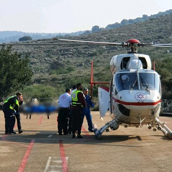 تحطم مروحية اسرائيلية في منطقة رهط قرب بئر السبع جنوب فلسطين