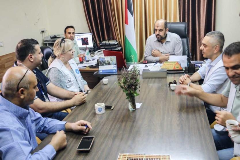 غزة: مناقشة تطوير خدمات الصحة النفسية مع وفد