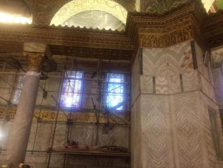 منع أعمال الترميم والصيانة في المسجد الأقصى