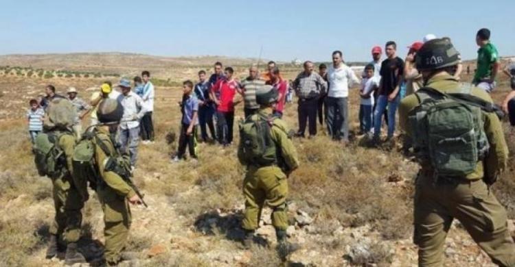الاحتلال يمنع مواطنا من استصلاح أرضه غرب سلفيت