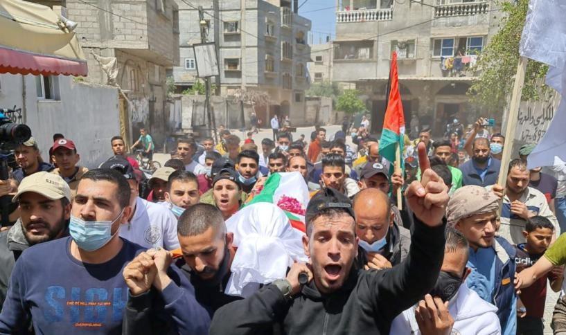 استشهد في 2018... رفح تشيع جثمان الشهيد الطفل أبو جزر