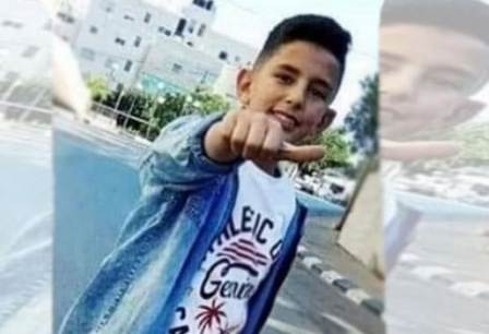 تشييع جثمان الطفل الشهيد محمد فريجات في مدينة الخليل