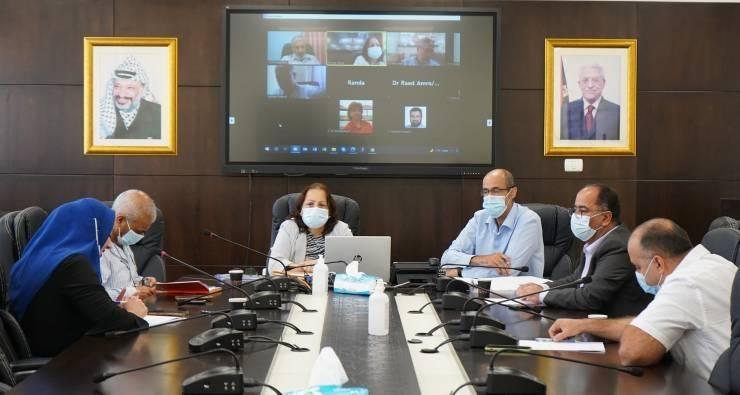 لجنة الوبائيات الوطنية تبحث الوضع الوبائي في فلسطين