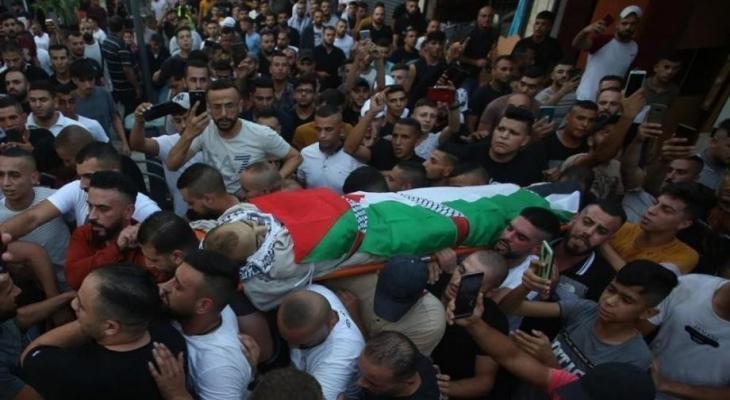 تشييع جثمان الشهيد ضياء الصباريني في جنين