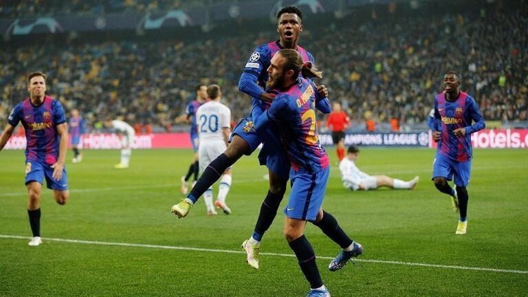 فوز ثمين خارج الديار لبرشلونة أمام دينامو كييف
