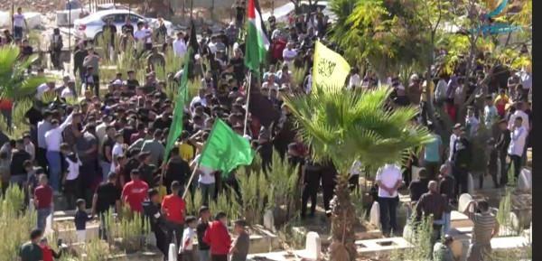 تشييع جثمان الشهيد الطفل محمد دعدس إلى مثواه الأخير في نابلس
