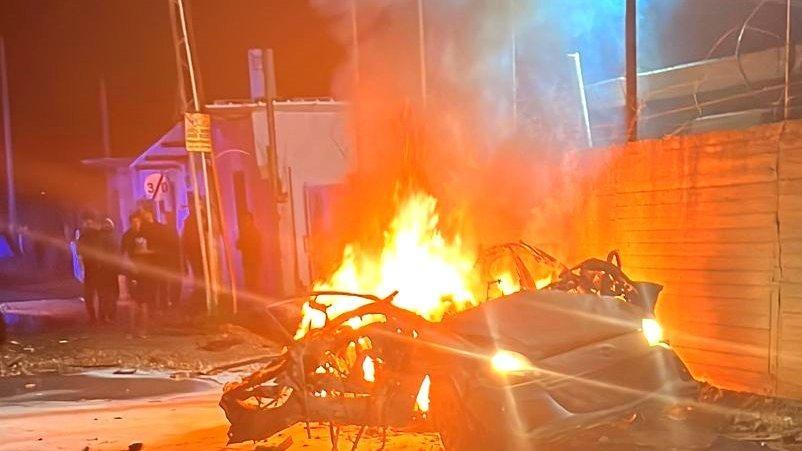 مصرع شابين وإصابة آخر في انفجار مركبة بدهمش قرب الرملة