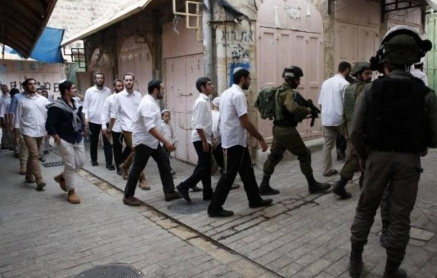 مستوطنون يعتدون على منازل المواطنين في الخليل