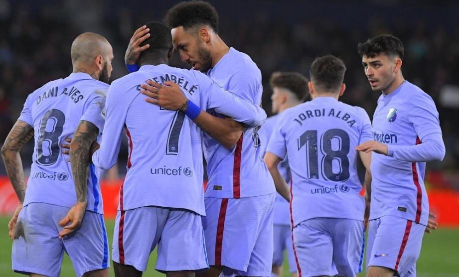 برشلونة يقلب الطاولة على ليفانتي بسيناريو درامي