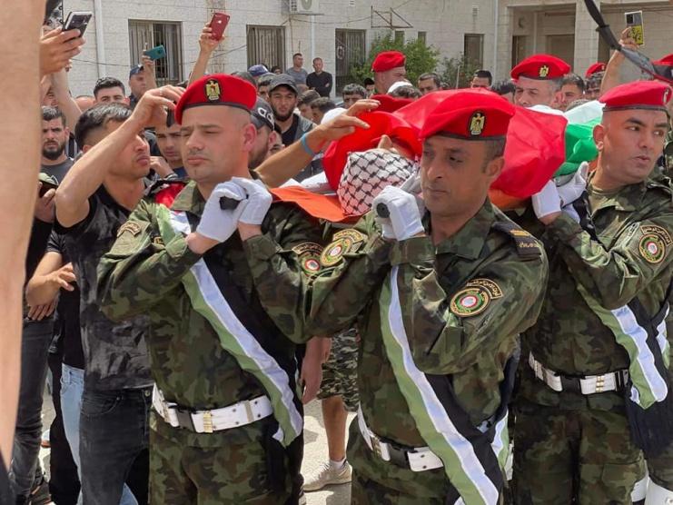 تشييع جثمان الشهيد يحيى عدوان في قلقيلية