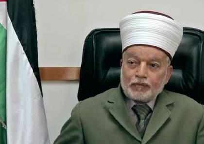 المفتي العام يحذر من خطورة الحفريات التي تستهدف أساسات المسجد الأقصى
