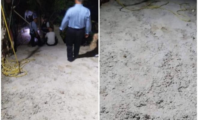 شاب يدفن جثة والده بساحة منزله ويصب عليه الإسمنت جنوب جنين