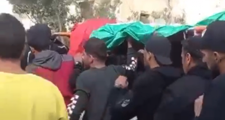 تشييع جثمان الشهيد داوود ريان شمال غرب القدس