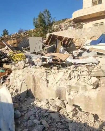 الاحتلال يهدم غرفتين سكنيتين في بلدة الخضر جنوب بيت لحم