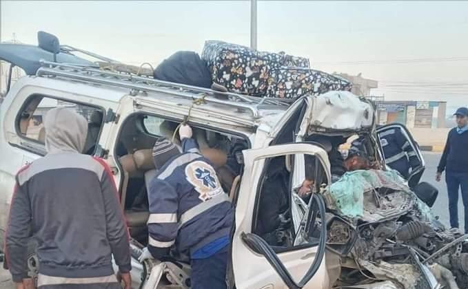 وفيات واصابات لمسافرين فلسطينيين في طريق الاسماعيلية القاهرة