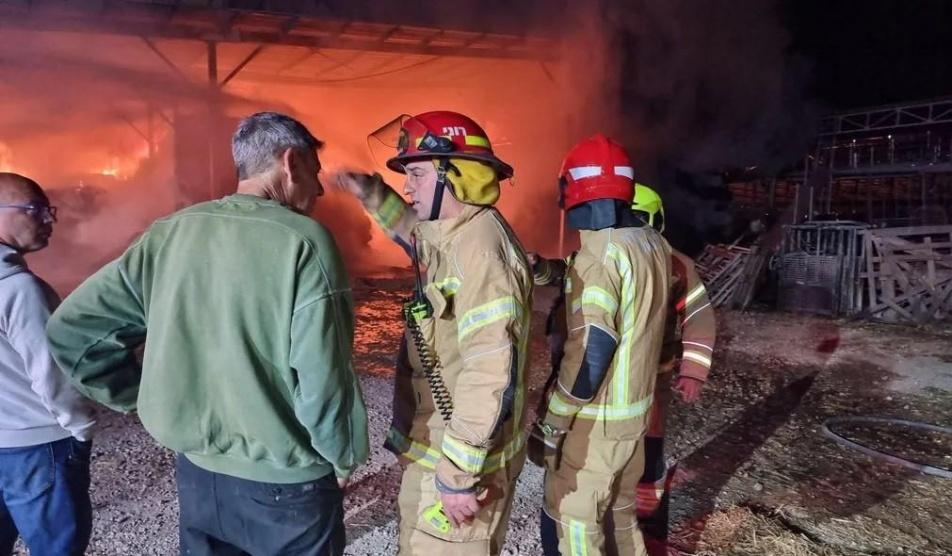 شبهات بحريق متعمد في مزرعة لنائب رئيس الموساد