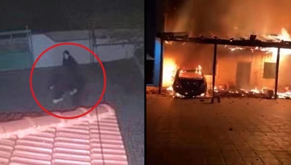 مستوطنون يحرقون منزلًا في بلدة سنجل وسكانه بداخله