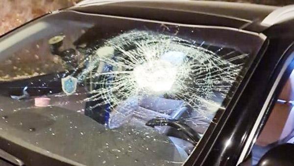 مستوطنون يهاجمون مركبات المواطنين قرب دير شرف غرب نابلس