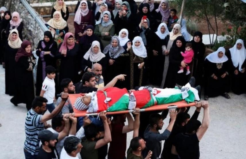 تشييع الشهيد جبريل اللدعة في أريحا