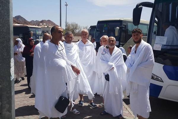 بدء وصول حجاج فلسطين من المدينة المنورة إلى مكة المكرمة