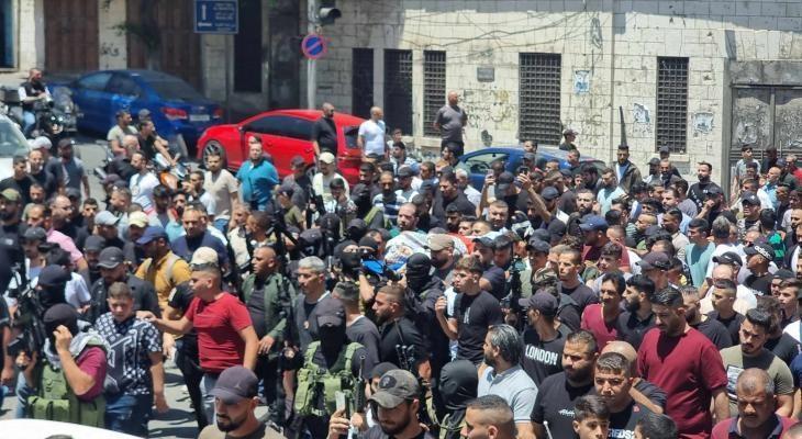 تشييع الشهيدين خيري شاهين وحمزة مقبول في نابلس