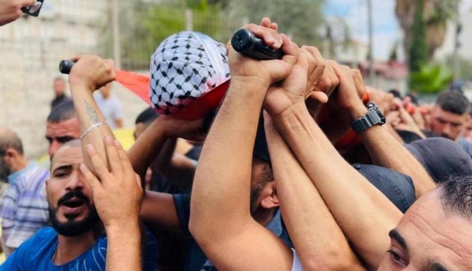 تشييع جثمان الشهيد أمير خليفة في نابلس