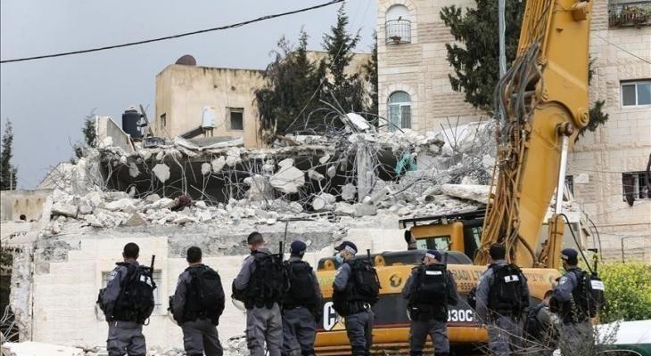 963 عملية هدم لمنازل ومنشآت سكنية نفذها الاحتلال بالضفة والقدس