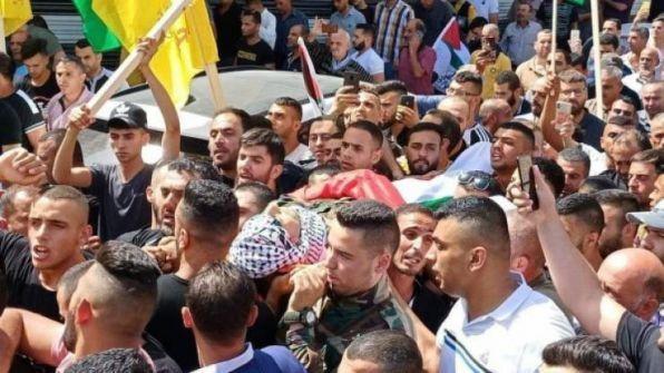 تشييع جثمان الشهيد عدنان بني عودة في طمون جنوب طوباس