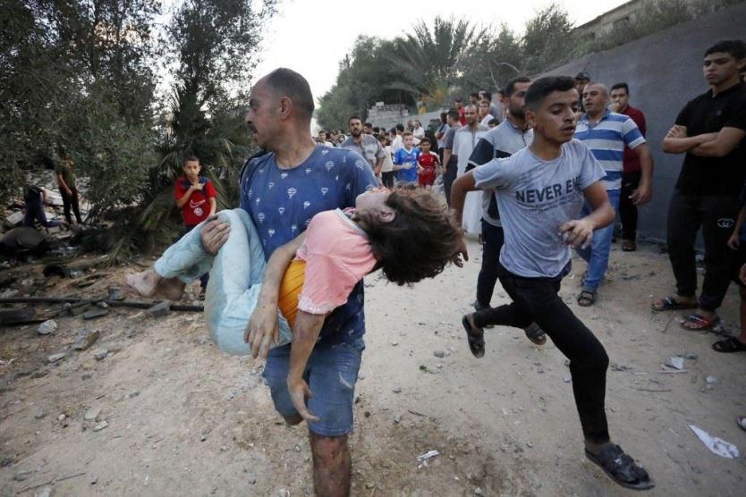 جرحى جراء قصف إسرائيلي استهدف المغراقة وسط غزة
