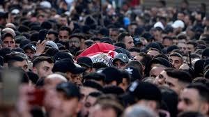 جماهير حاشدة تشيع جثامين الشهداء الستة في جنين