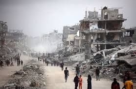 إصابات جراء إلقاء الاحتلال قنابل على حي الدرج شرق مدينة غزة