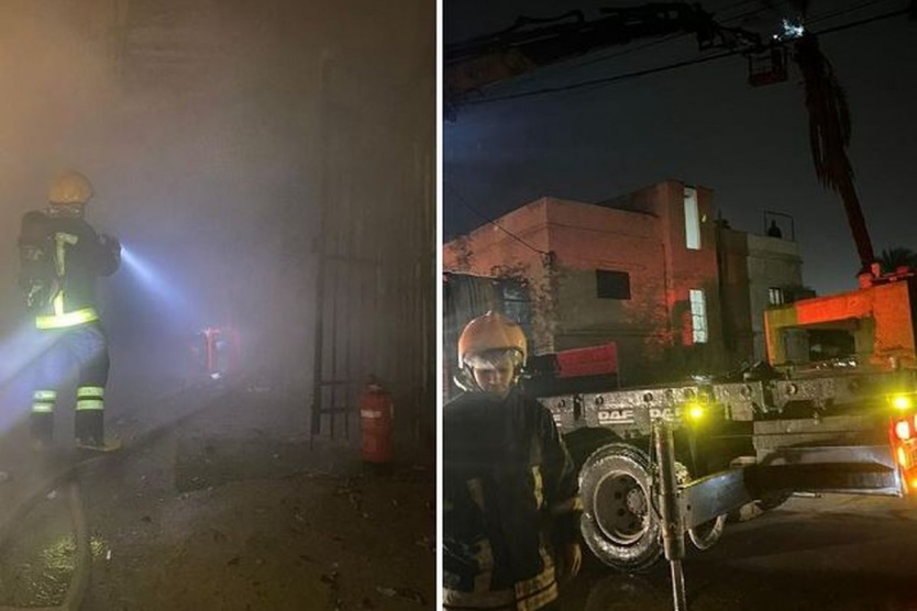 الدفاع المدني يستجيب لـ65 حادث إطفاء وإنقاذ منذ دخول المنخفض