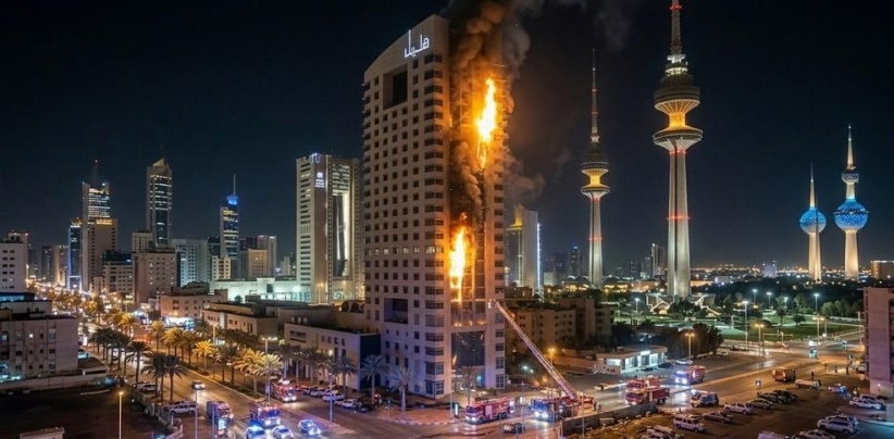 الكويت: أضرار جسيمة وإصابات عديدة جراء هجوم إيراني على مطار دولي